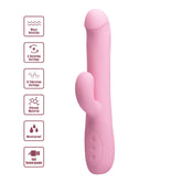 Party Up Dean Wavy Rotation Vibe 23.8 cm Rotating Rabbit Vibrator VIBRATORS-RABBIT